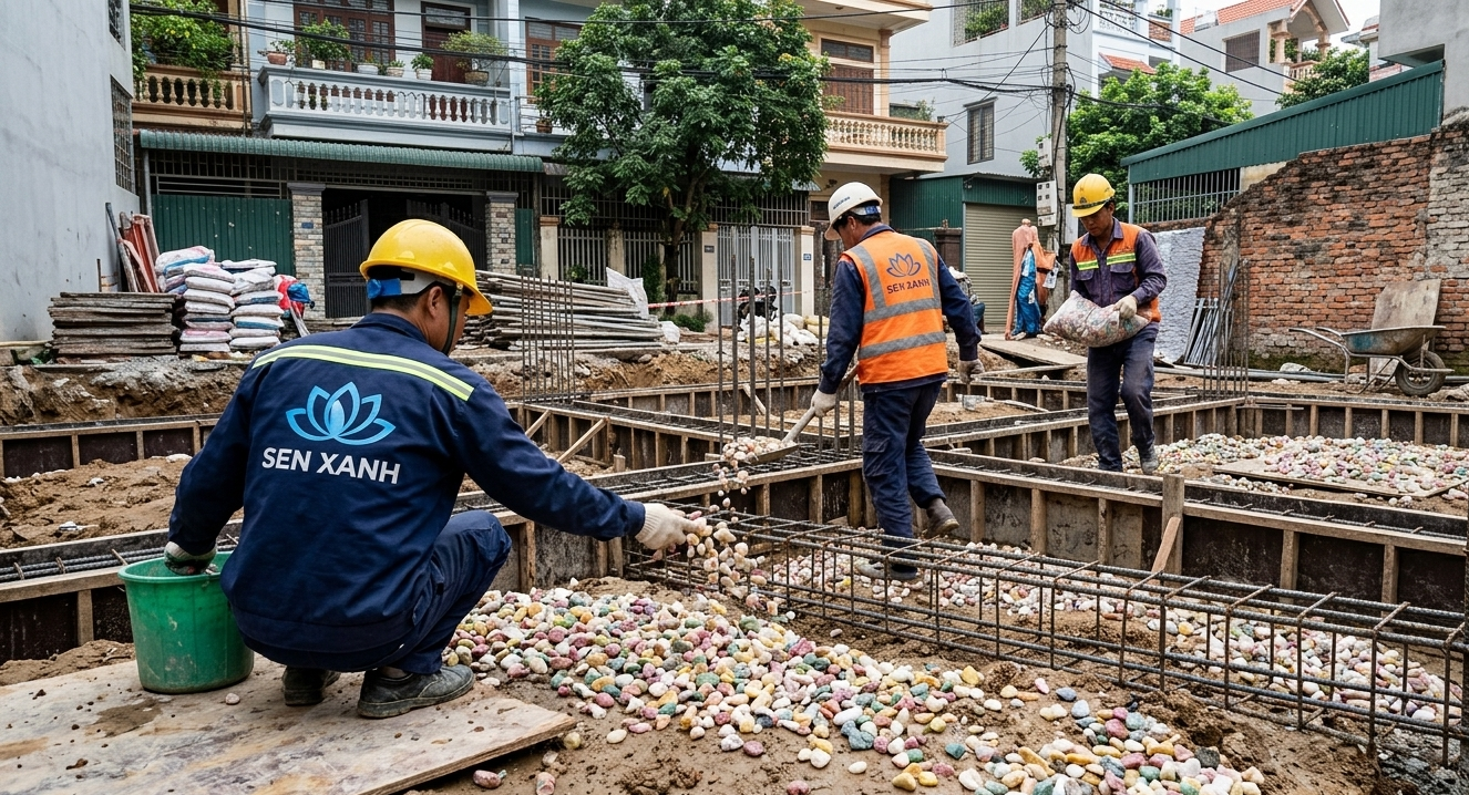 cách ước tính chi phí thạch anh rải nền